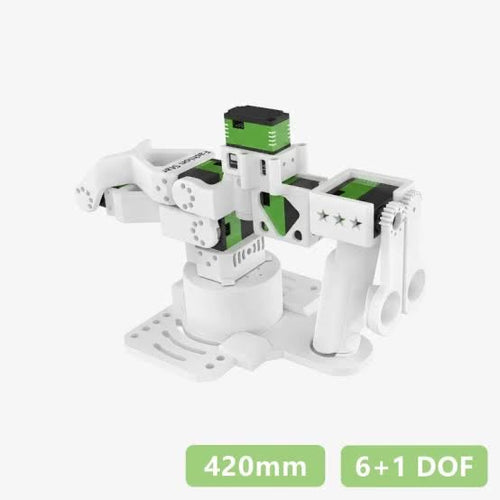 FashionStar Star Arm 102-HD (Leader), white and green 6+1 DoF teleoperation arm