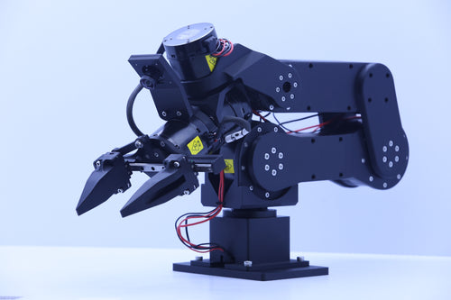 MakerMods Maker Arm shown from the front with gripper and base visible